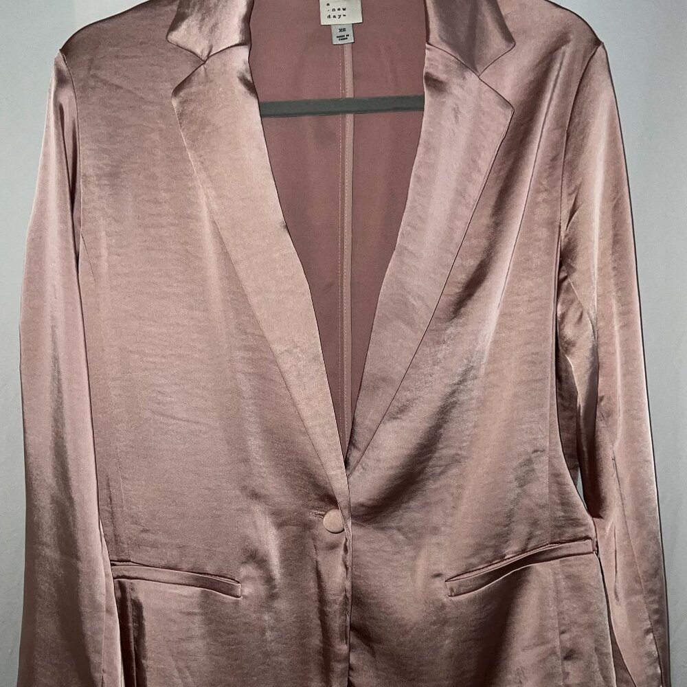 Pink Silky Blazer